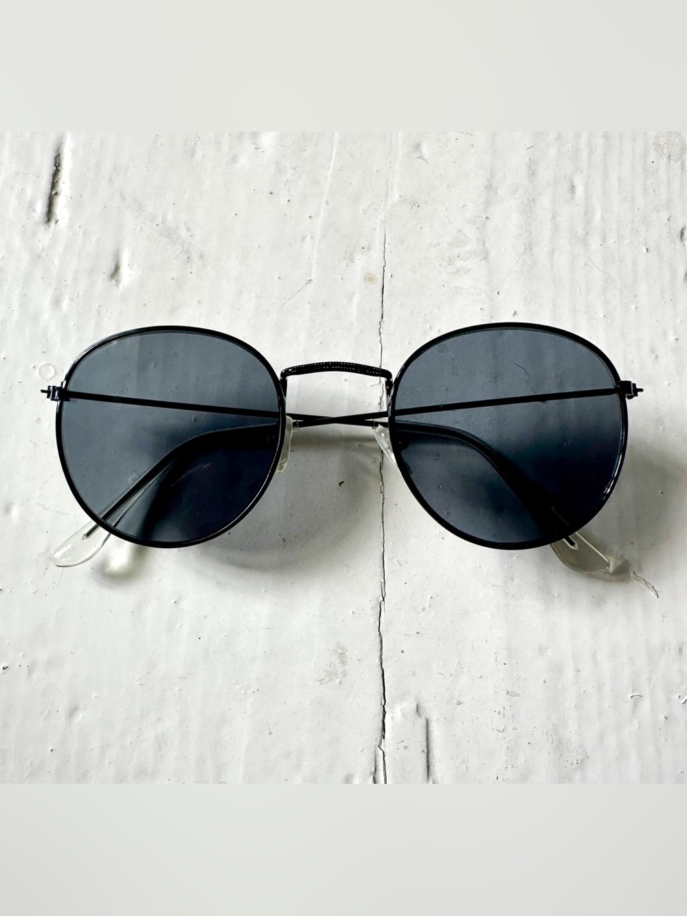 MYKITA Berlin Round Black Sunglasses Handmade w/ Case Pouch Cloth